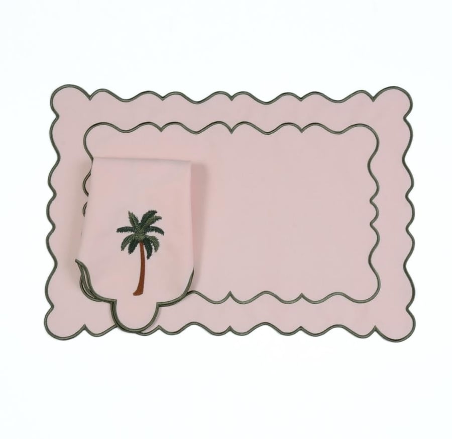 Green palms set