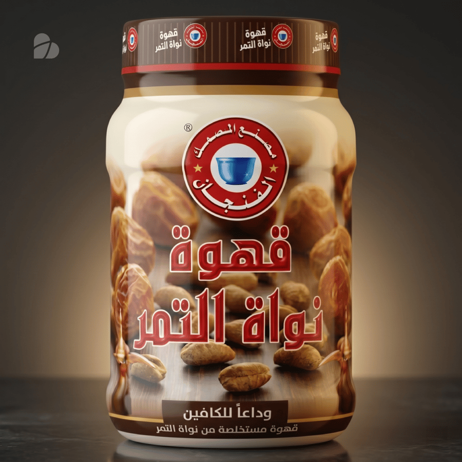 قهوة نواة التمر وسط المصمك – 300 جم