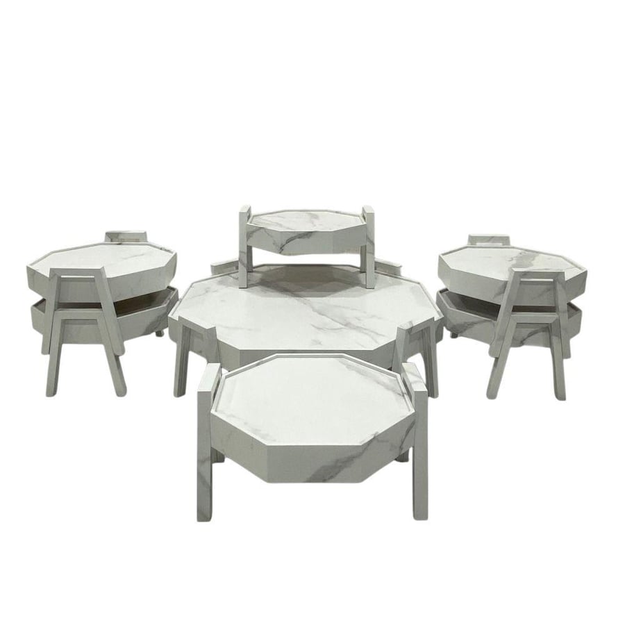 Turkish 7-piece ground tables set