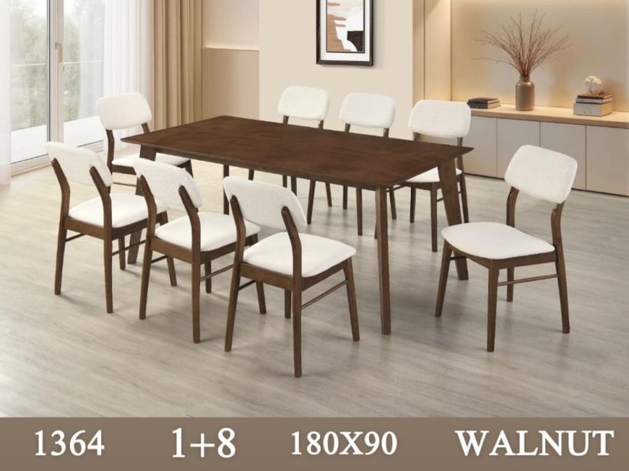 Malaysian dining table 8 chairs