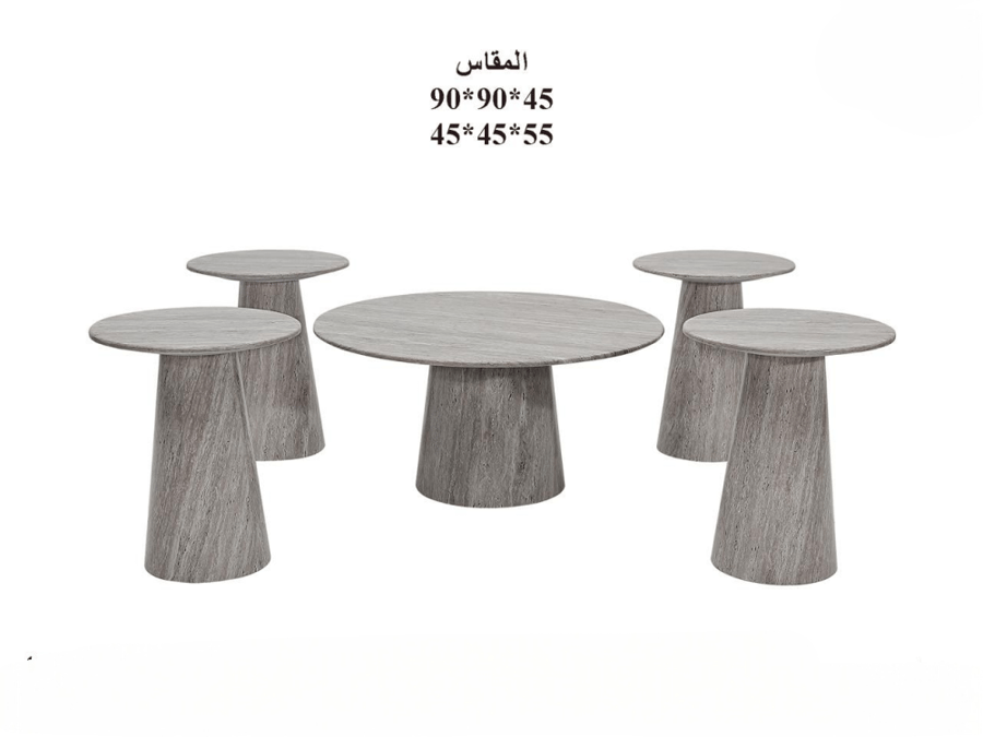 طقم طاولات شاي رخام