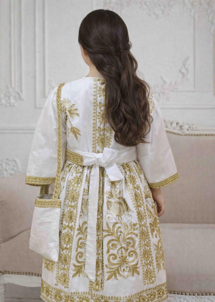 فستان رمضان ابيض بناتي B