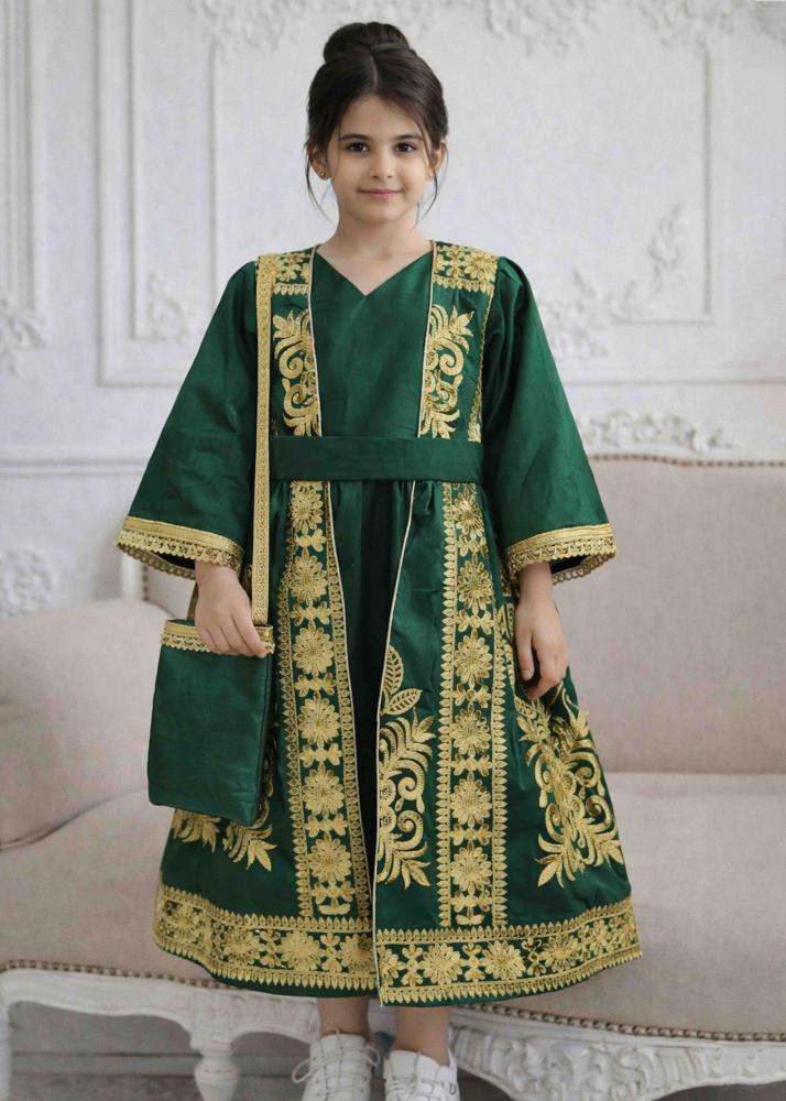 فستان رمضان اخظر بناتي A