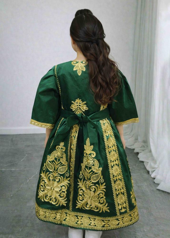 فستان رمضان اخظر بناتي A