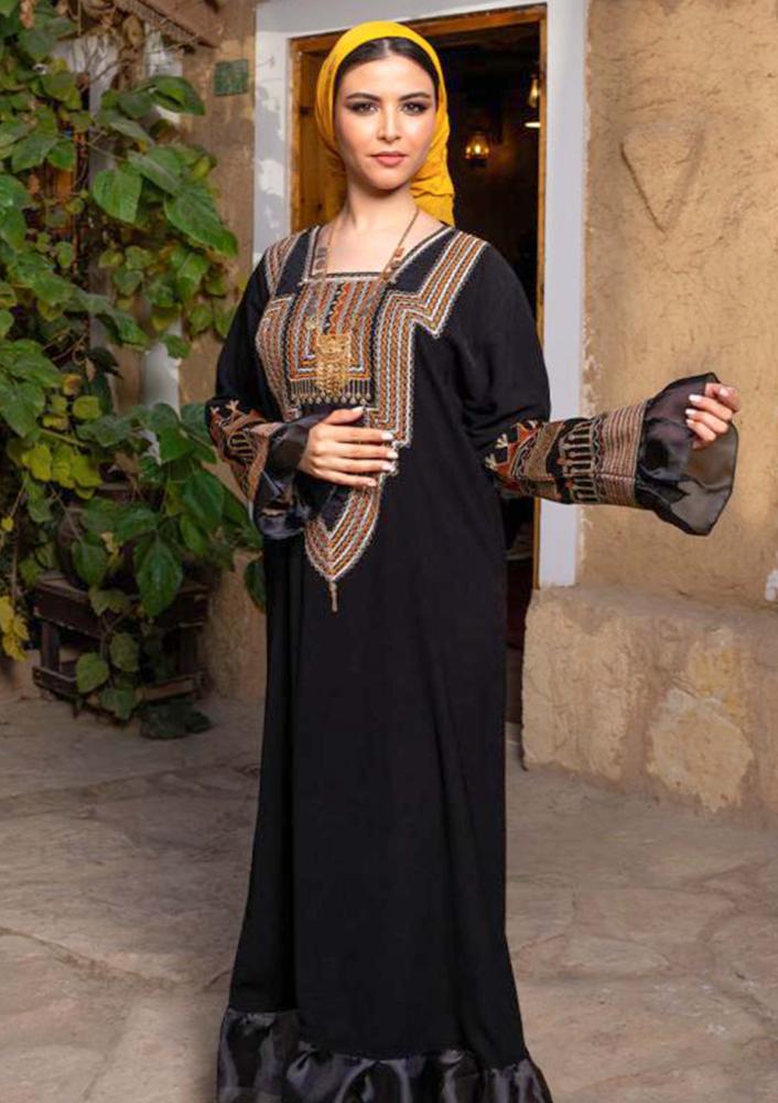 فستان نسائي عسيري اسود