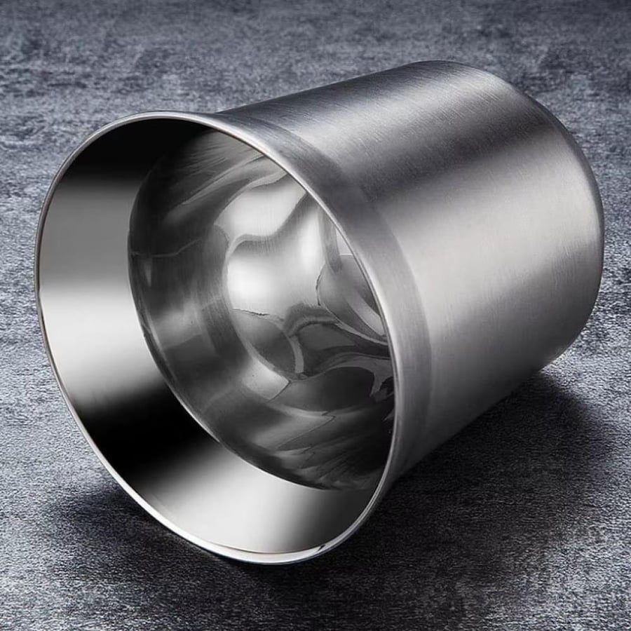 Insulated cup with double layer of stainless steel in various colors 80 ml