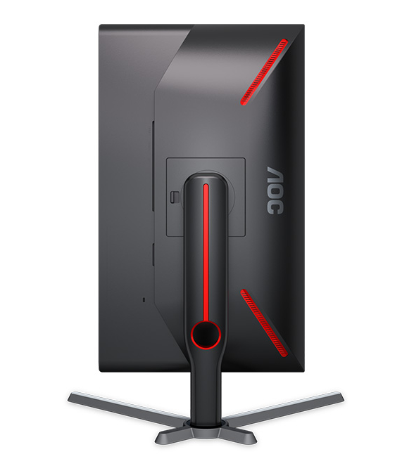 شاشة كمبيوتر الألعاب 25G3ZM AOC بمقاس 24.5 بوصة فل اتش دي 1920X1080، تقنية العرض VA، معدل التحديث 240 هيرتز، سرعة الاستجابة 0.5 ملي ثانية، تقنية المزامنة AMD فري سينك بريميوم، تدعم Xbox Series X / PS5 - اسود / احمر