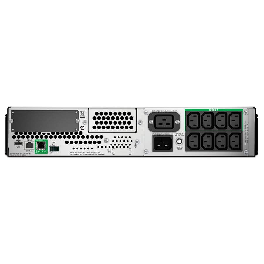 إي بي سي APC Smart-UPS C 3000VA LCD RM 2U 230V - مصدر طاقة احتياطي