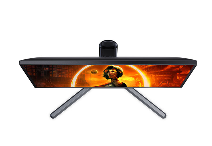شاشة كمبيوتر الألعاب 25G3ZM AOC بمقاس 24.5 بوصة فل اتش دي 1920X1080، تقنية العرض VA، معدل التحديث 240 هيرتز، سرعة الاستجابة 0.5 ملي ثانية، تقنية المزامنة AMD فري سينك بريميوم، تدعم Xbox Series X / PS5 - اسود / احمر