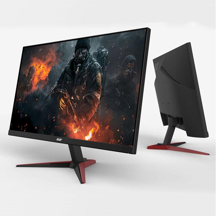 شاشة كمبيوتر الألعاب ايسر نيترو VG270 مقاس 27 بوصة فل اتش دي HDR10 ،1920x1080، تقنية العرض IPS، معدل التحديث 180 هيرتز، سرعة الاستجابة 0.5 ملي ثانية، تقنية المزامنة AMD فري سينك بريميوم، تدعم Xbox X / PS5، زيرو فريم، سماعات صوت داخلية - اسود