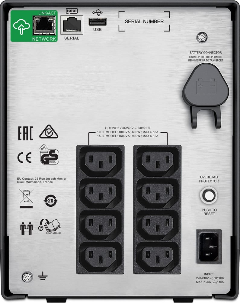 APC Smart-UPS C 1000VA LCD - مانع انقطاع تيار رقمي، 230 فولت
