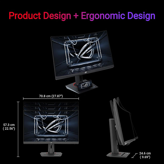 شاشة ألعاب اسوس روج ستريكس XG27ACS-W مقاس 27 بوصة 2K كيو اتش دي 2560x1440، اتش دي ار 400، تقنية العرض IPS، معدل التحديث 180 هيرتز سرعة الاستجابة 1 ملي ثانية، تقنية المزامنة AMD فري سينك متوافقة مع انفيديا جي سينك، منفذ USB نوع C، استناد قابل للتعديل - أبي