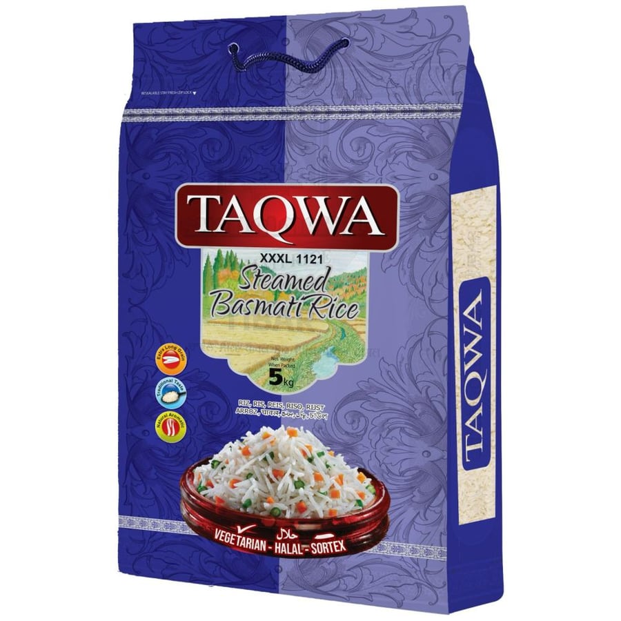Taqwa XXXL Steamed Basmati Rice 5kg