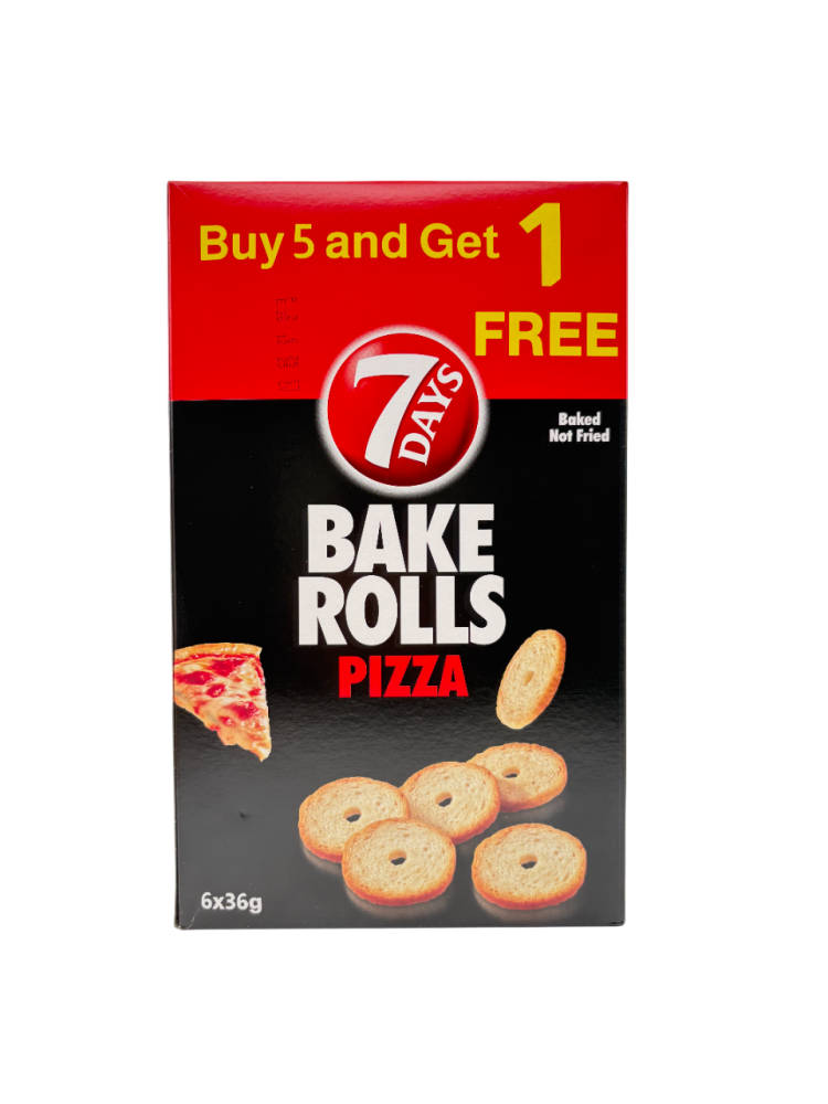 7 Days Bake Rolls Pizza 36g x 5+1
