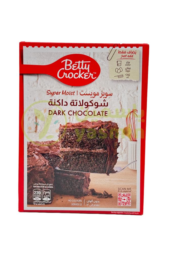Betty Crocker Super Moist Dark Chocolate Cake Mix 500g