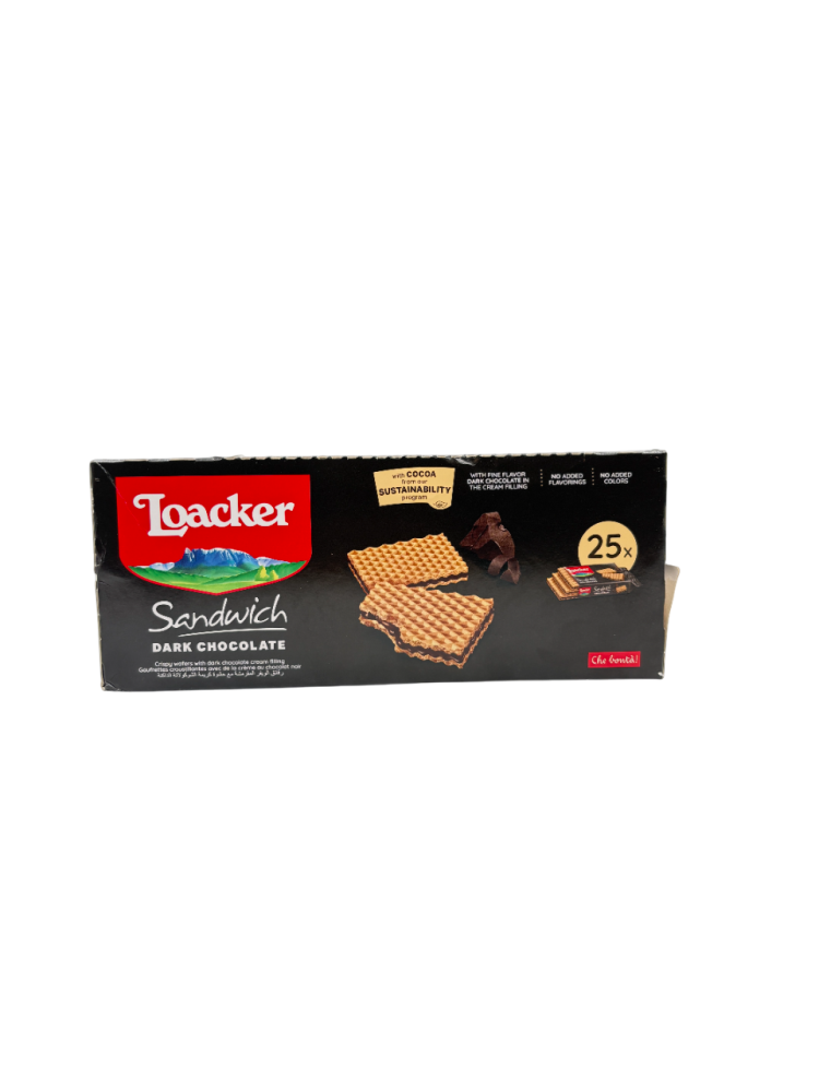Loacker Sandwich Dark Chocolate 25g x 25