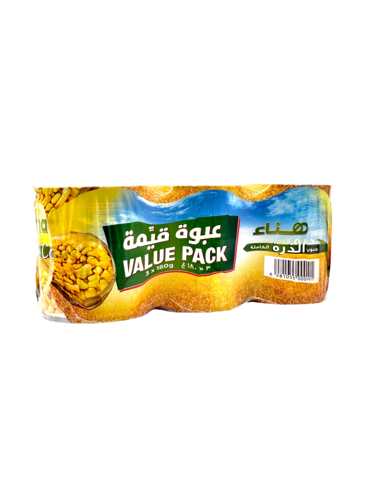 Hanaa Whole Kernal Corn 3 x180g