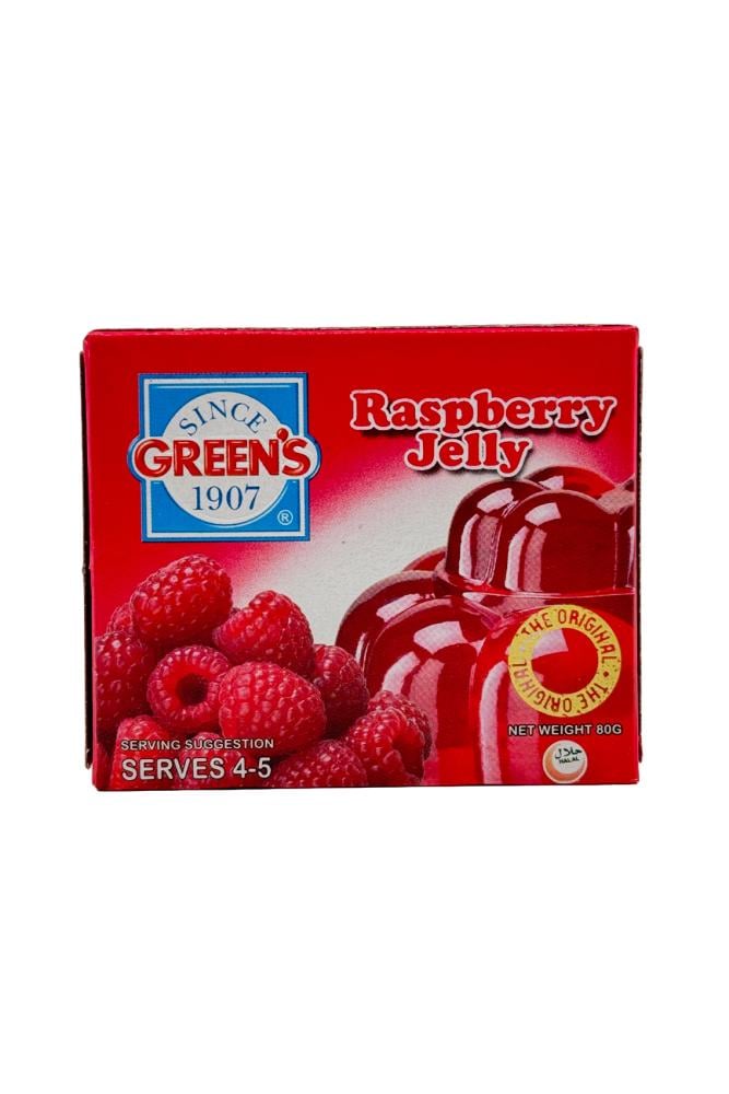 Greens Raspberry Jelly 80g