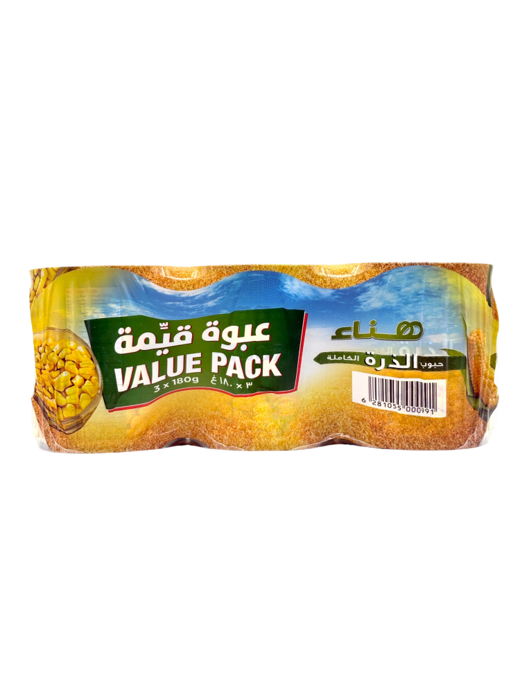 Hanaa Whole Kernal Corn 3 x180g