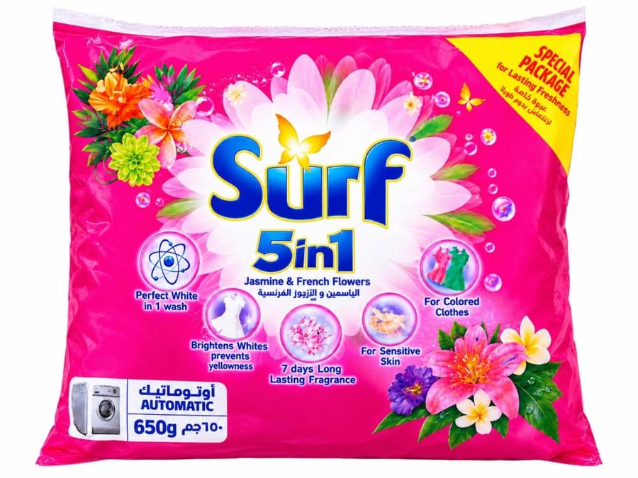 سيرف 5 في 1 برائحة الياسمين والزهور الفرنسية 650 جم