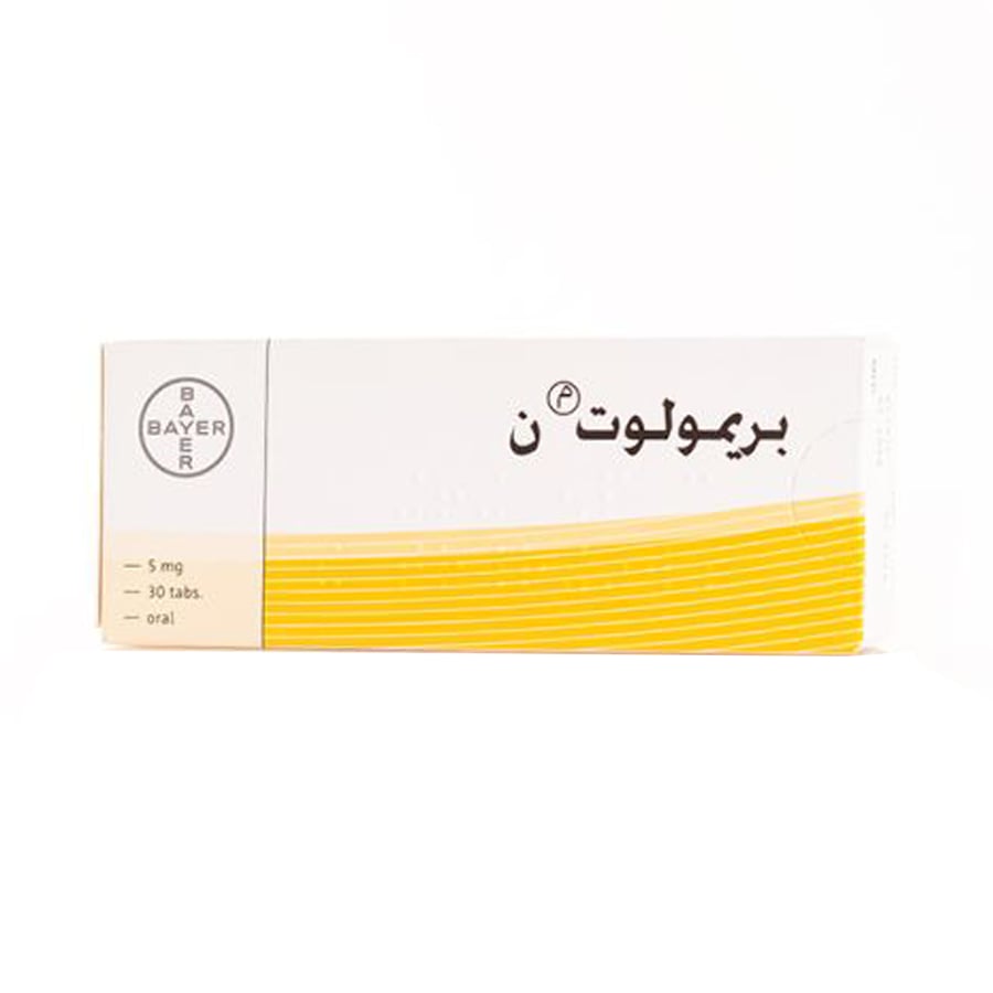 بريمولوت ن  5 ملجم 30 قرص