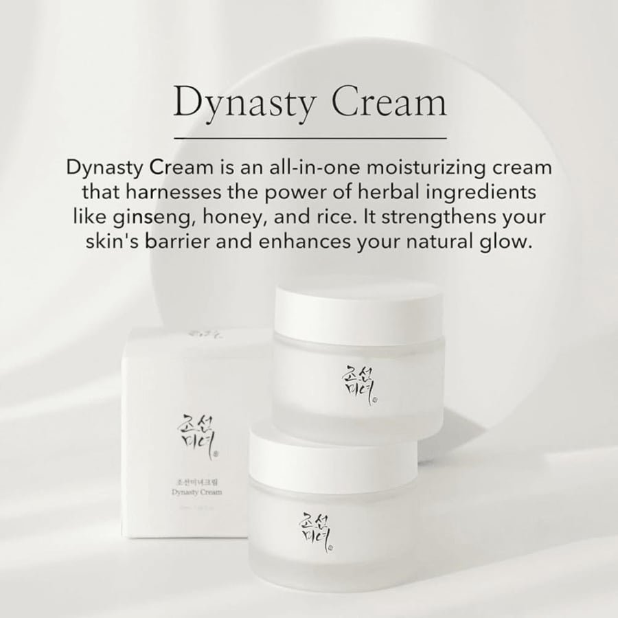 Beauty of Joseon Dynasty Moisturizing Cream 100ml: Deeply moisturizes the skin, leaving it radiant and soft all day long.