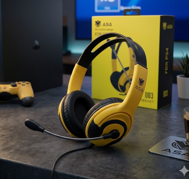 سماعة راس PS4-PS5 ASA 003 BLACK