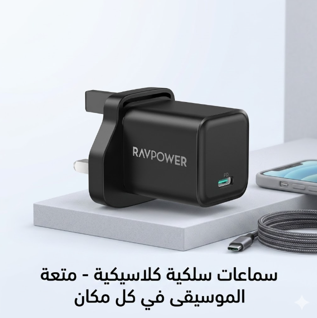 راس شاحن RAVPOWER 30W