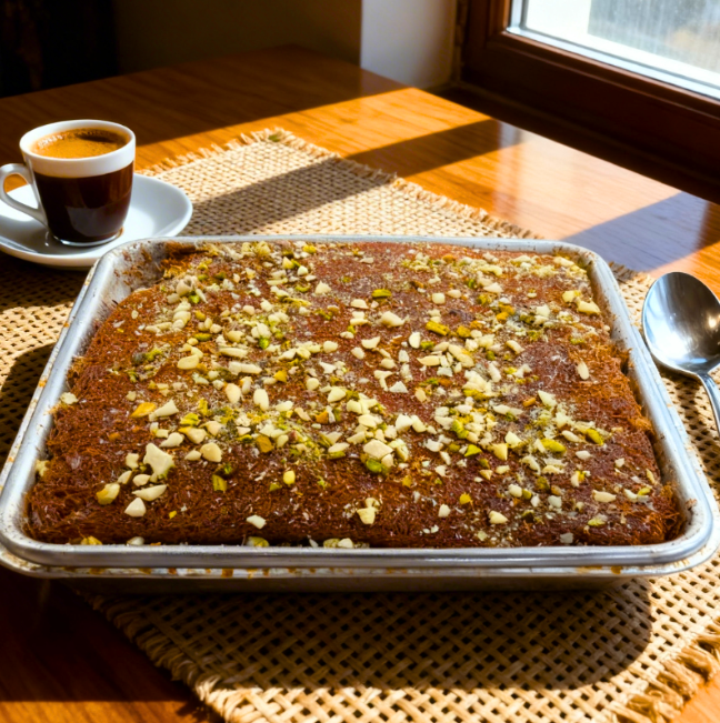 حلويات كنافة بالقشطه