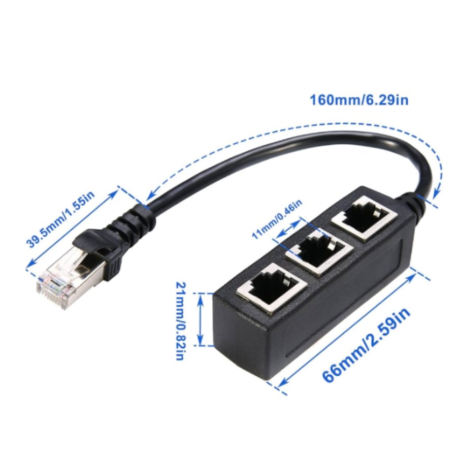 سبليتر شبكة 1MALE TO 3FAMLE CAT7 TDR202