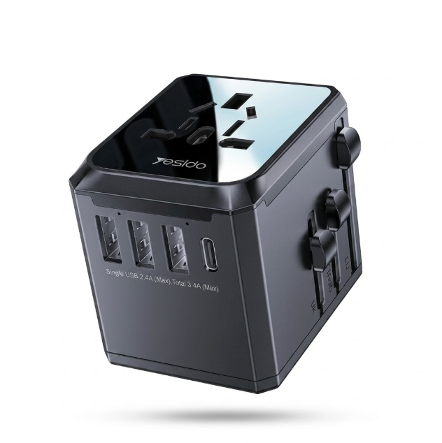 محول شاحن عالمي YESIDO MC10