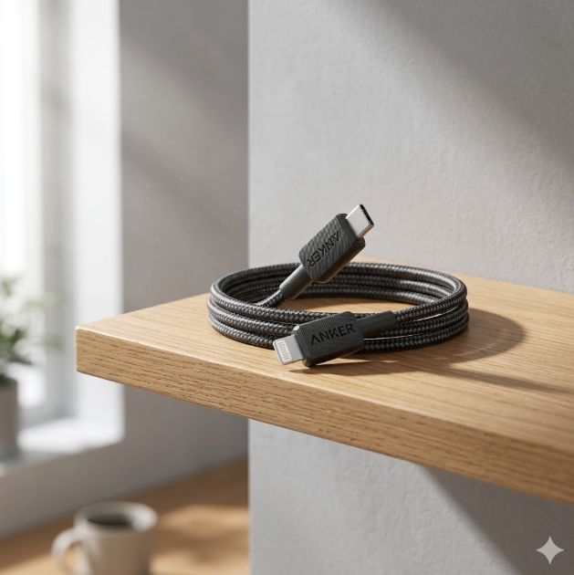 سلك شاحن ANKER 322 USB-C to Lightning