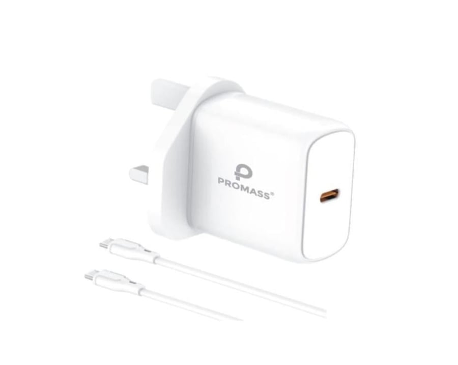 شاحن بيت PROMASS 20W سلك مع راس تايب سي