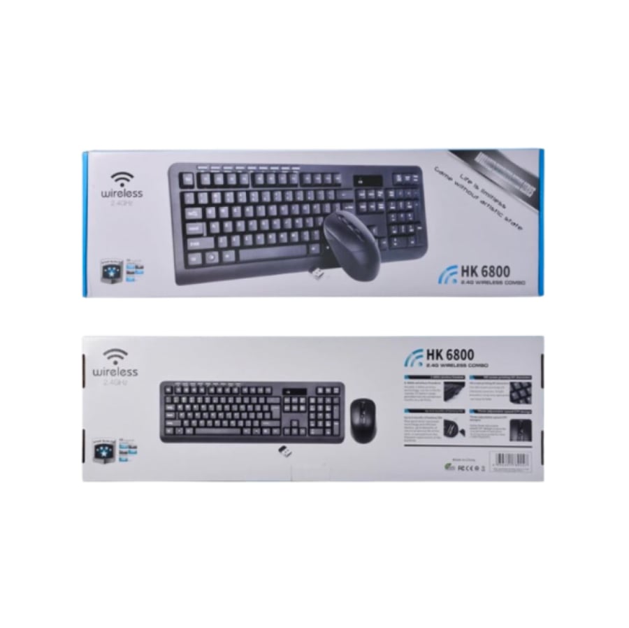 كيبورد+ماوس وايرلس HK6800