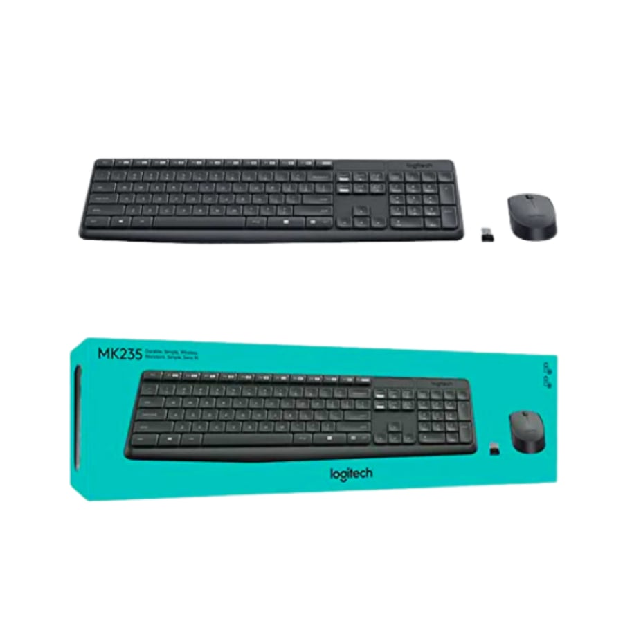 كيبورد+ماوس وايرلس LOGITECH -MK235