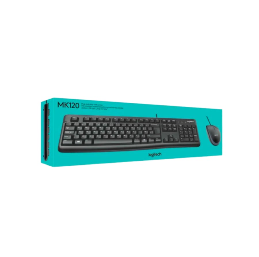 كيبورد +ماوس سلك LOGITECH MK120