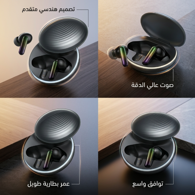سماعة ايربودز ORAIMO SPACEBUDS BEYOND SOUND OTW-630 BLACK