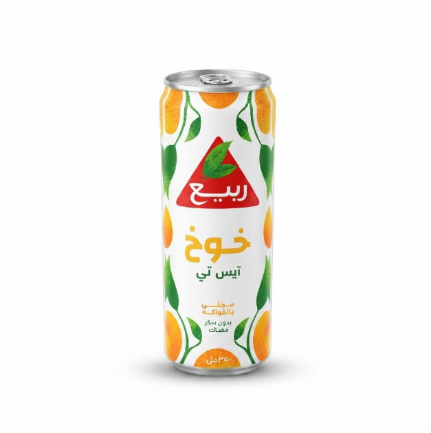 ربيع خوخ ايس تي محلى بالفواكه بدون سكر مضاف 320 مل