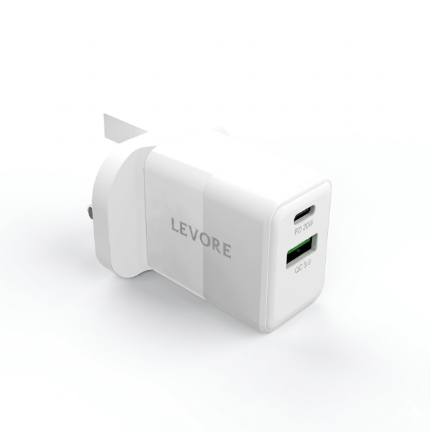 راس شاحن LEVORE PD USB 2PORT LGW122-WH