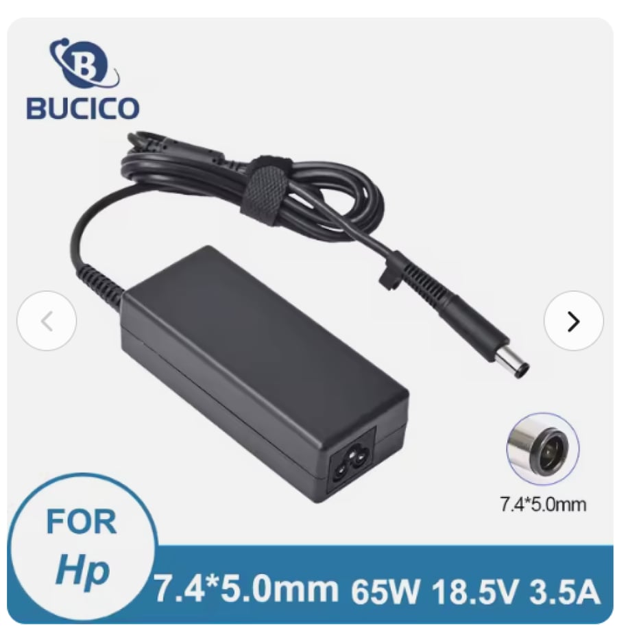 شاحن لاب توب HP 18.5V-3.5A 7.4M*5M