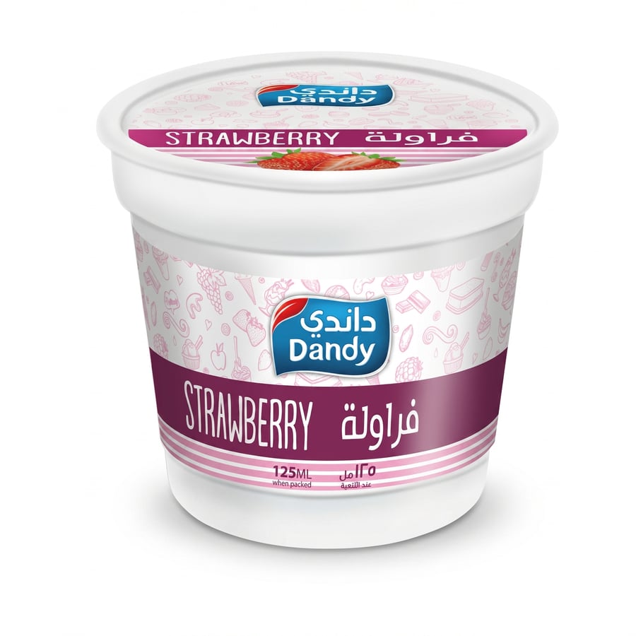 داندي ايسكريم كوب فراولة 125ml