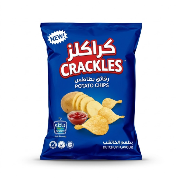 نادك كراكلز شيبس بنكهة الكاتشب 21 جرا