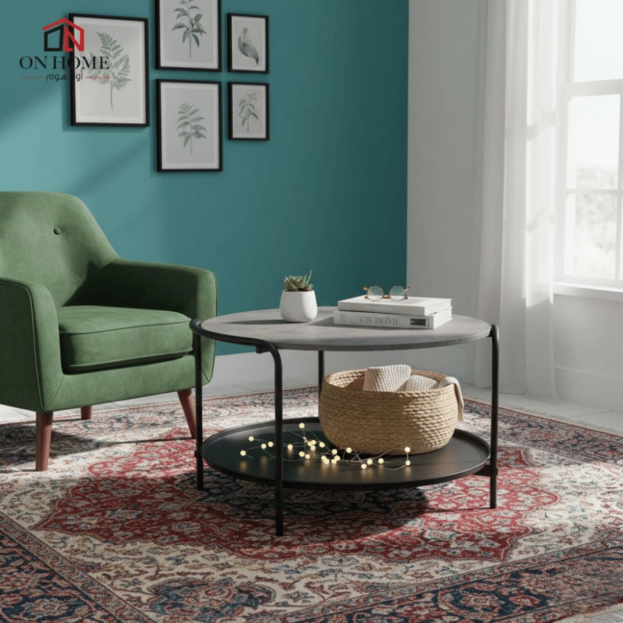 Serving table single - gray - 45-80 cm