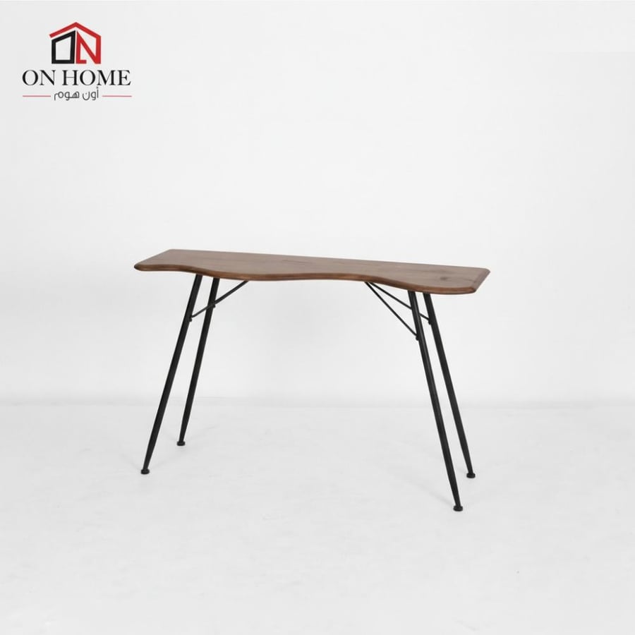 طاولة خدمة  جانبيه مفرد - 76X40X120 سم - خشبي وأسود