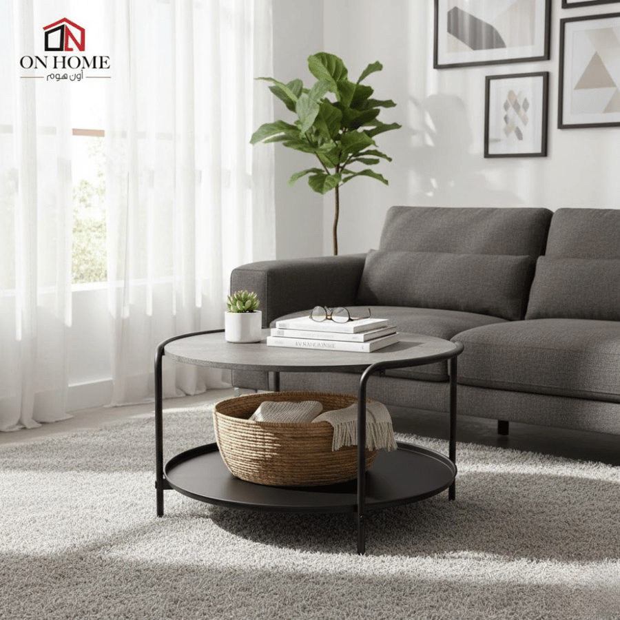 Serving table single - gray - 45-80 cm