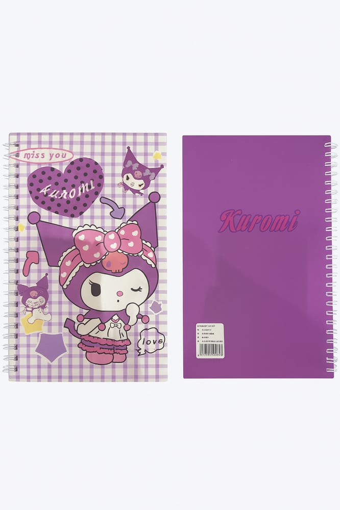 Kuromi planner and writing notebook – 60 pages (Shape 4)