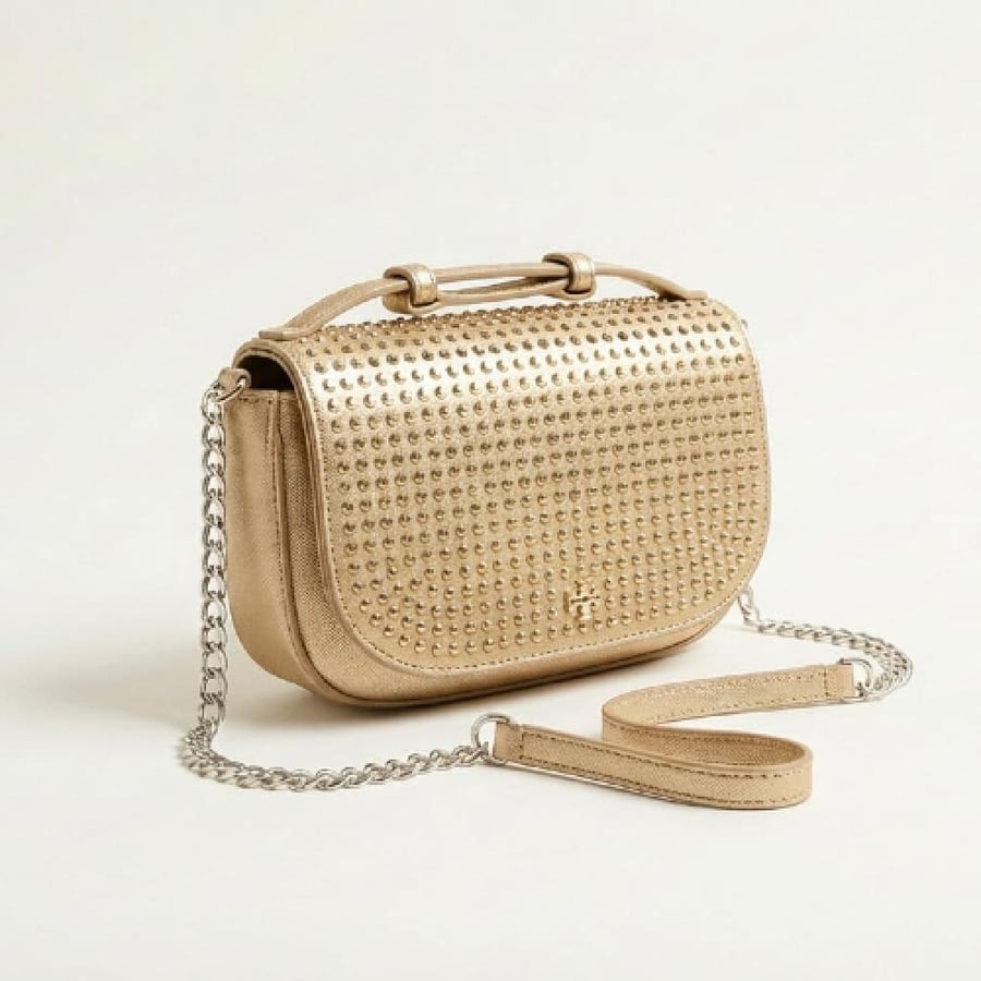 Tory Burch bag, decorated – modern luxury, master quality