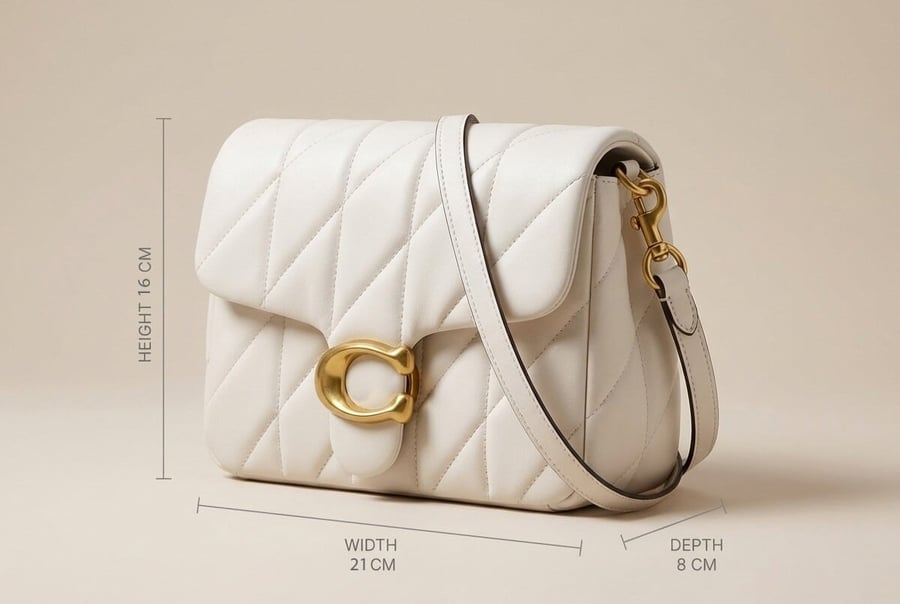 حقيبة تابي من كوتش COACH بتصميم مبطّن ولمسة كلاسيكية راقية