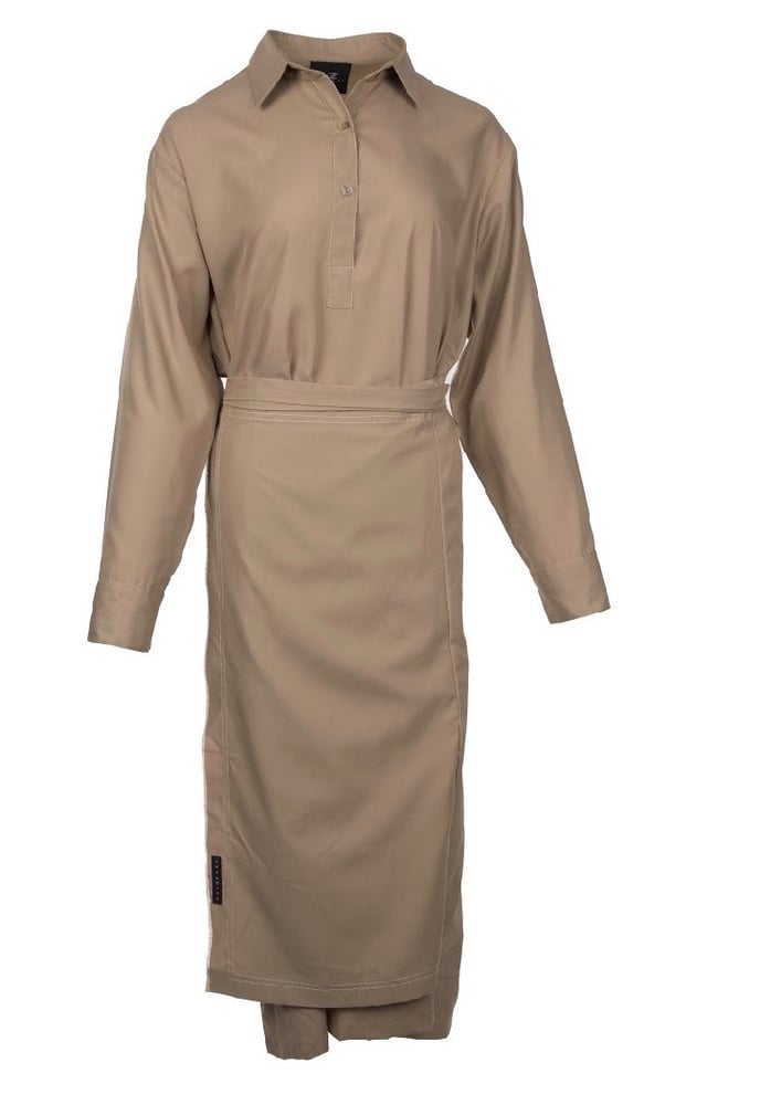 Surrealism wrap dress