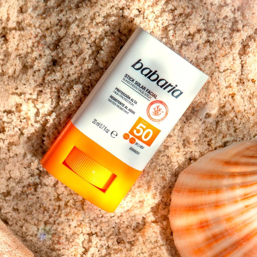 واقي شمس مقاوم للماء من باباريا SPF50 للوجه 20 جم